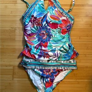 La Blanca Floral Tropic Swim Top and Bikini Bottoms